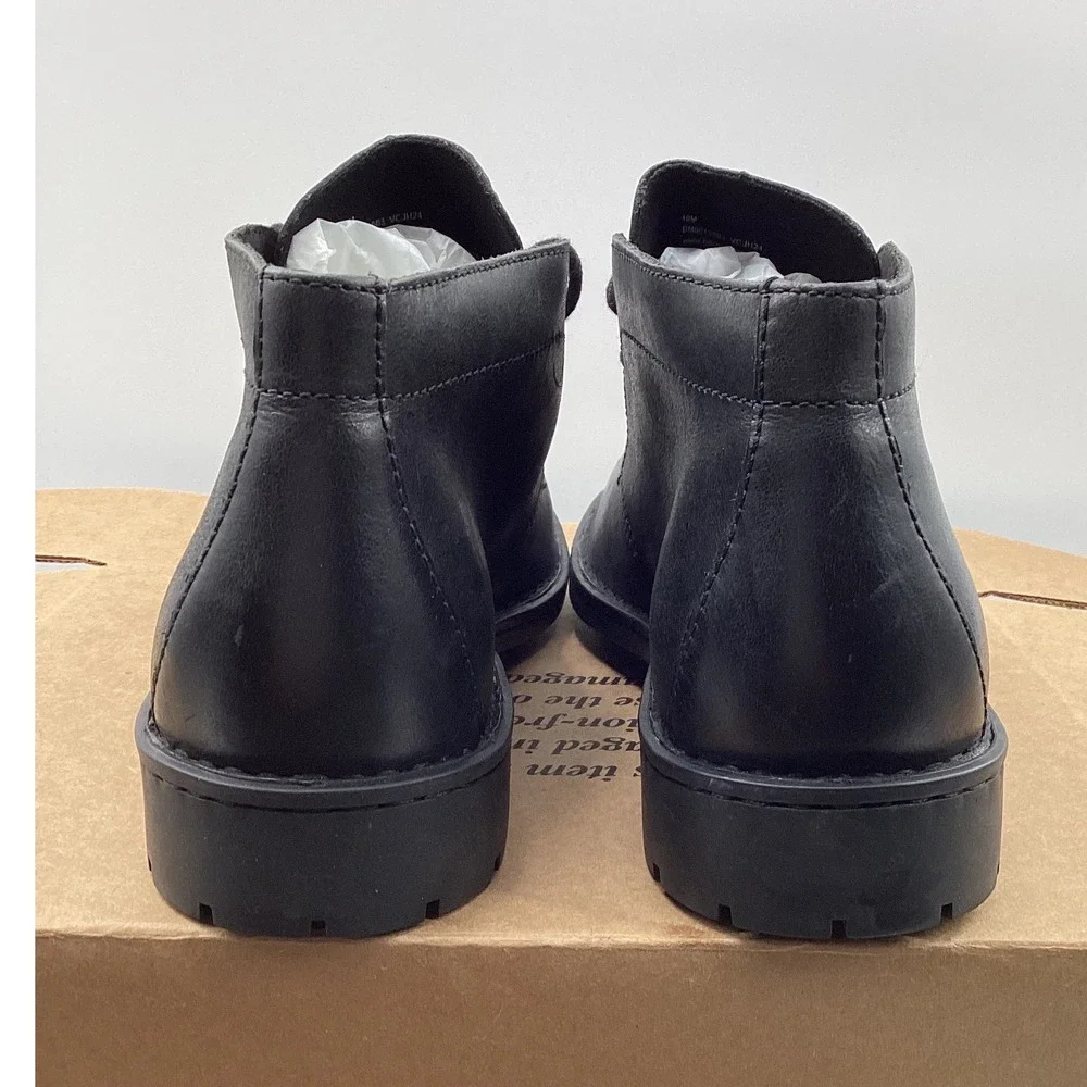 Born Harrison Black Leather Chukka Boots Mens 10M BM0019503 Ankle Desert Boots